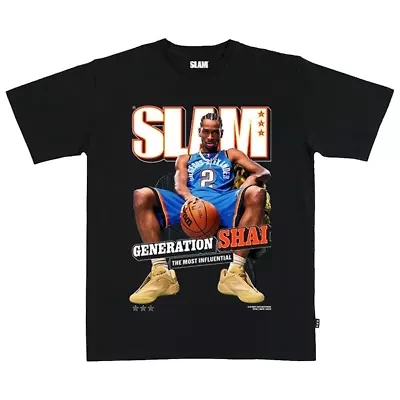 NBA Unisex SLAM Shai Gilgeous-Alexander Oklahoma City Thunder February/March 2025 Cover Graphic T-Shirt