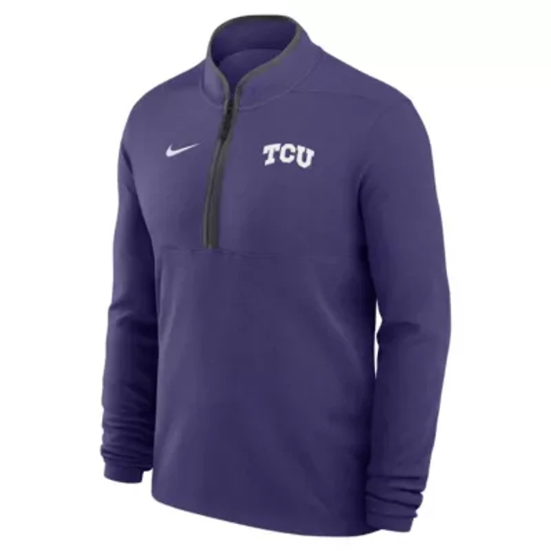 NCAA Nike TCU Horned Frogs Basketball Victory Dri-FIT Half-Zip Pullover