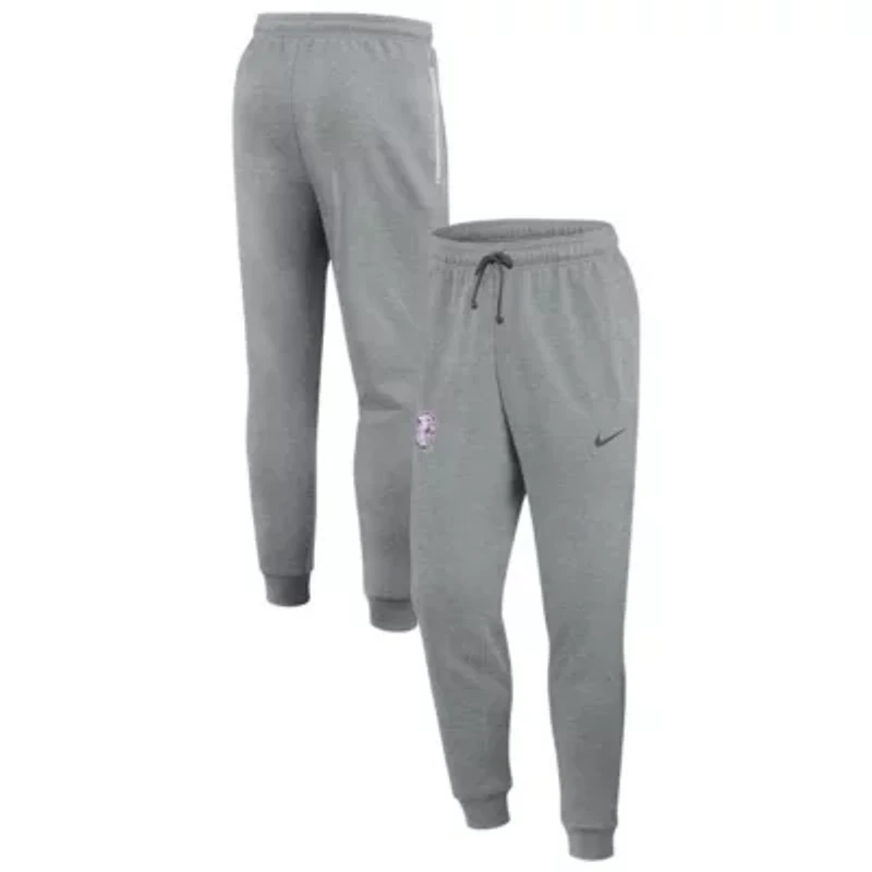 NCAA Nike Heather Kansas State Wildcats Basketball Practice Dri-FIT Taper Sweatpants