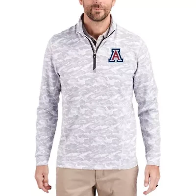 NCAA Arizona Wildcats Traverse Stretch Eco DryTec Tri-Blend Quarter-Zip Pullover