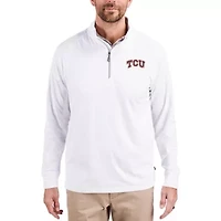 NCAA TCU Horned Frogs Adapt Eco Knit Stretch Recycled Quarter-Zip Pullover