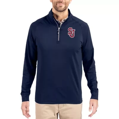 St. John's Red Storm NCAA Adapt Eco Knit Stretch Recycled Quarter-Zip Pullover