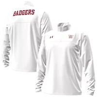 NCAA Under Armour Wisconsin Badgers 1980 Throwback Game Quarter-Zip Sweatshirt
