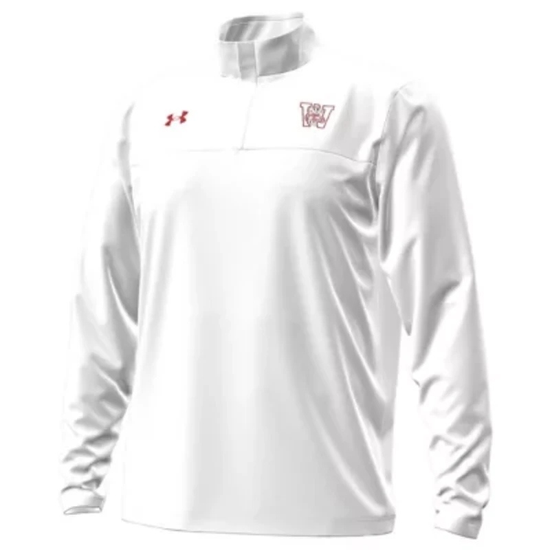 NCAA Under Armour Wisconsin Badgers 1980 Throwback Game Quarter-Zip Sweatshirt