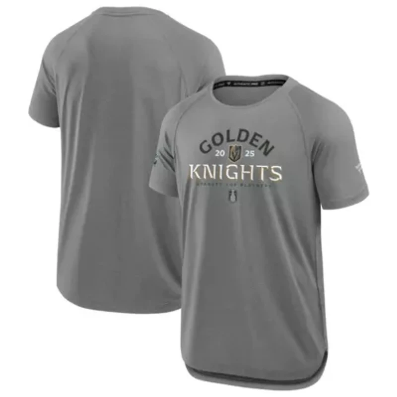 NHL Fanatics Vegas Golden Knights 2025 Stanley Cup Playoffs Authentic Pro Rink Performance T-Shirt