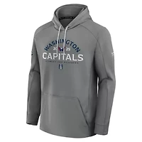 NHL Fanatics Washington Capitals 2025 Stanley Cup Playoffs Authentic Pro Rink Fly Fleece Pullover Hoodie