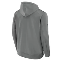 NHL Fanatics Minnesota Wild 2025 Stanley Cup Playoffs Authentic Pro Rink Fly Fleece Pullover Hoodie