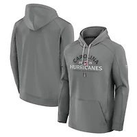 NHL Fanatics Carolina Hurricanes 2025 Stanley Cup Playoffs Authentic Pro Rink Fly Fleece Pullover Hoodie