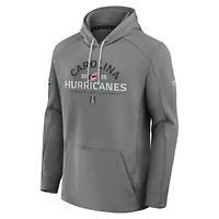 NHL Fanatics Carolina Hurricanes 2025 Stanley Cup Playoffs Authentic Pro Rink Fly Fleece Pullover Hoodie