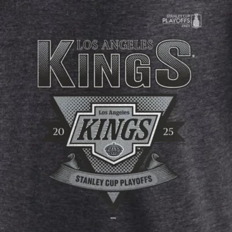 NHL Fanatics Los Angeles Kings 2025 Stanley Cup Playoffs Crossbar Tri-Blend T-Shirt