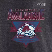 NHL Fanatics Colorado Avalanche 2025 Stanley Cup Playoffs Crossbar Tri-Blend T-Shirt