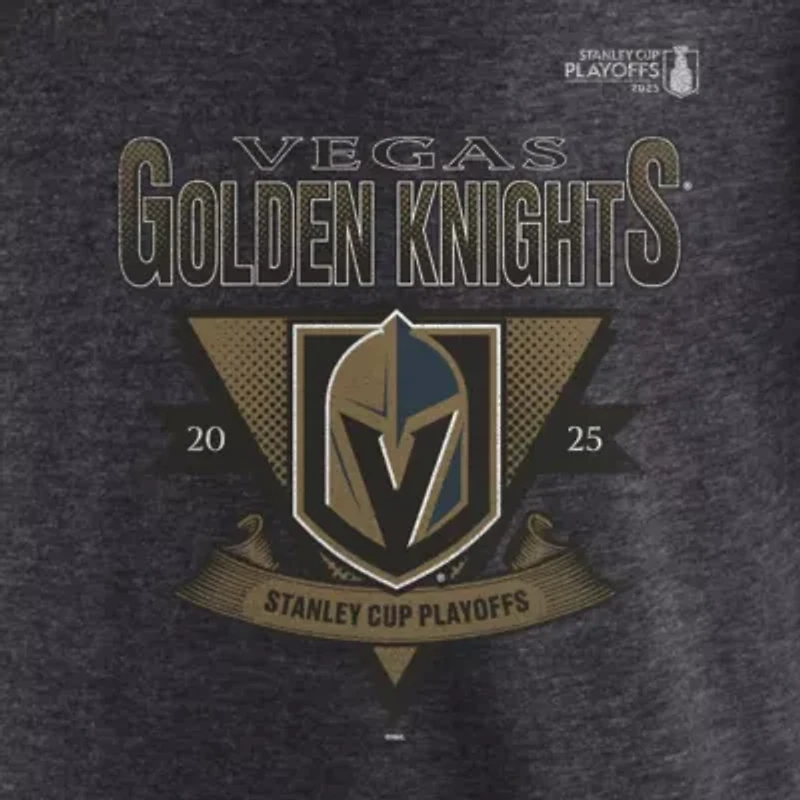 NHL Fanatics Vegas Golden Knights 2025 Stanley Cup Playoffs Crossbar Tri-Blend T-Shirt