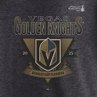 NHL Fanatics Vegas Golden Knights 2025 Stanley Cup Playoffs Crossbar Tri-Blend T-Shirt