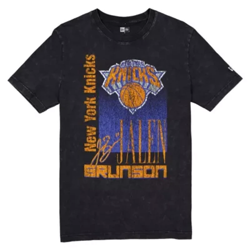 NBA Jalen Brunson New York Knicks Full Court Press Mineral Wash Player T-Shirt