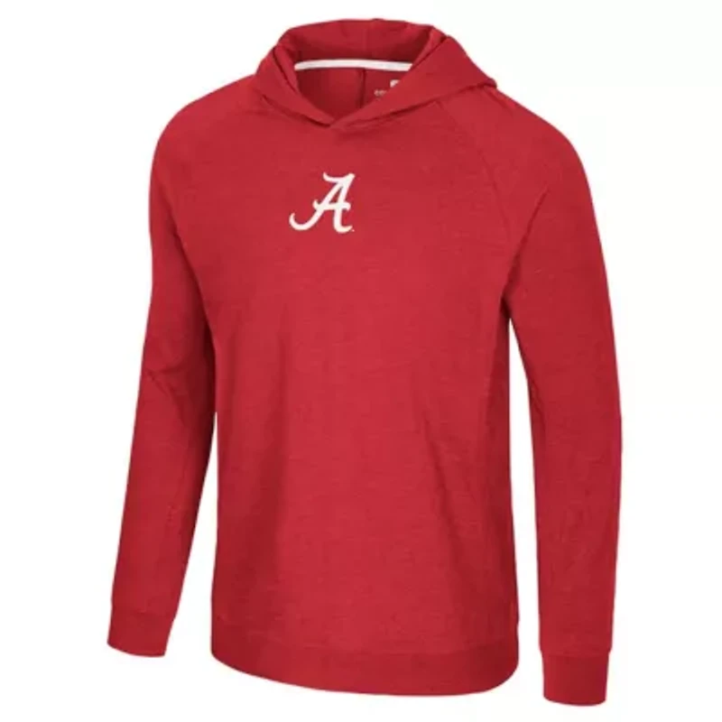 Alabama Crimson Tide NCAA Back Business Long Sleeve Raglan Hooded T-Shirt