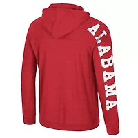 Alabama Crimson Tide NCAA Back Business Long Sleeve Raglan Hooded T-Shirt