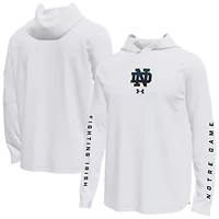 NCAA Under Armour Notre Dame Fighting Irish Tech Stretch Long-Sleeve Hooded T-Shirt