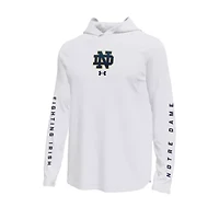 NCAA Under Armour Notre Dame Fighting Irish Tech Stretch Long-Sleeve Hooded T-Shirt