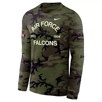 NCAA Nike Air Force Falcons 2025 Military Appreciation Legend Dri-FIT Long Sleeve T-Shirt
