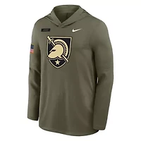 Army Black Knights NCAA Nike 2025 Military Appreciation Dri-FIT Long Sleeve Hoodie T-Shirt