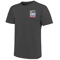 NCAA Wisconsin Badgers Minimal Vista Distressed Graphics T-Shirt