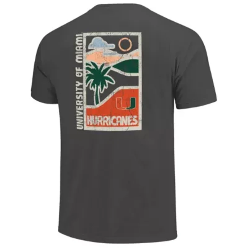 Miami (FL) Hurricanes NCAA Minimal Vista Distressed Graphics T-Shirt