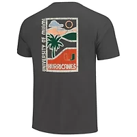 Miami (FL) Hurricanes NCAA Minimal Vista Distressed Graphics T-Shirt
