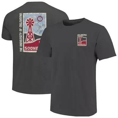 NCAA Oklahoma Sooners Minimal Vista Distressed Graphics T-Shirt
