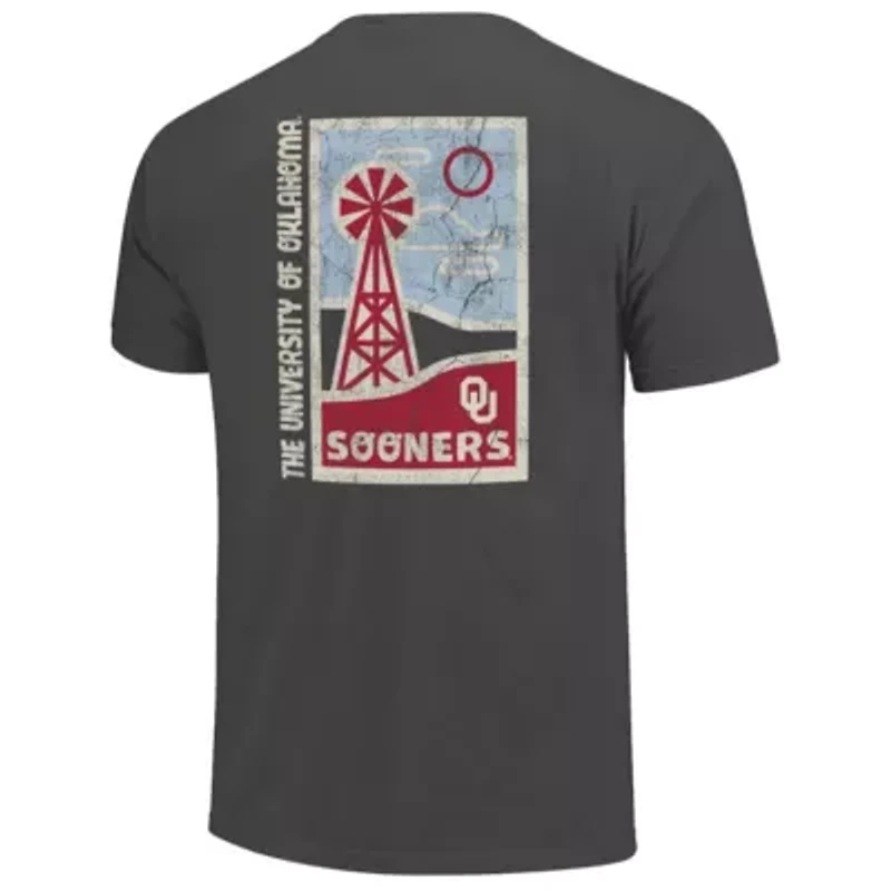 NCAA Oklahoma Sooners Minimal Vista Distressed Graphics T-Shirt