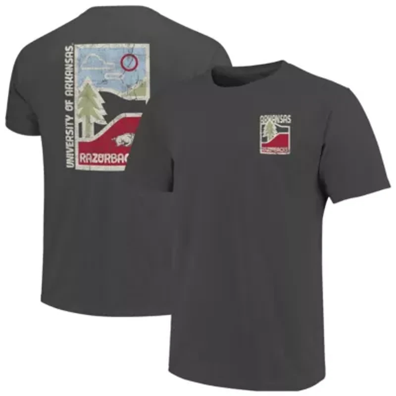 NCAA Arkansas Razorbacks Minimal Vista Distressed Graphics T-Shirt