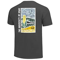 NCAA Iowa Hawkeyes Minimal Vista Distressed Graphics T-Shirt