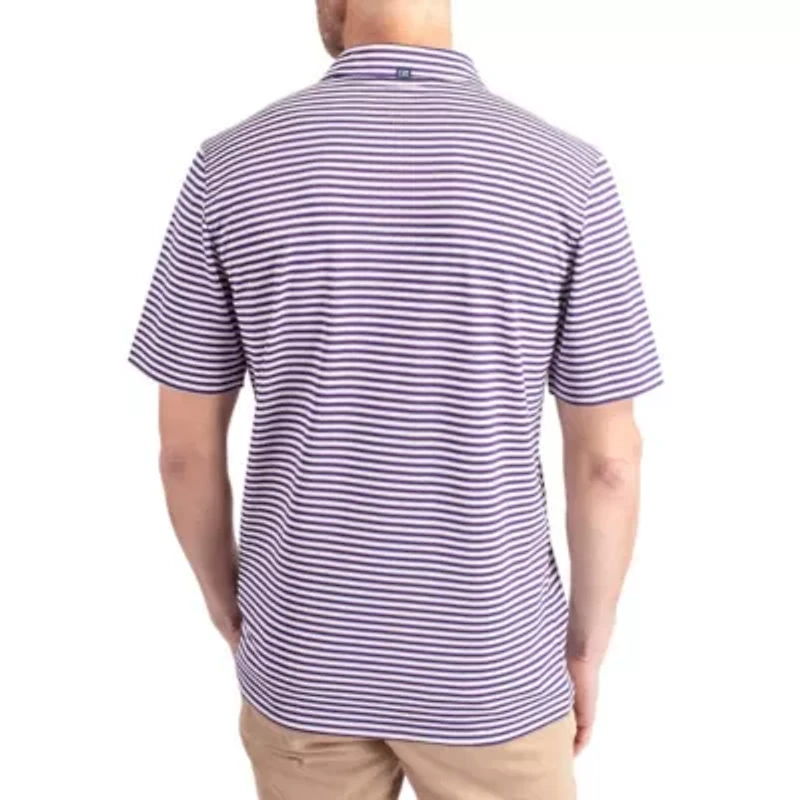 East Carolina Pirates NCAA ECU Virtue Eco Pique Stripe Recycled DryTec Polo