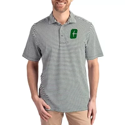 NCAA Charlotte 49ers Virtue Eco Pique Stripe Recycled DryTec Polo