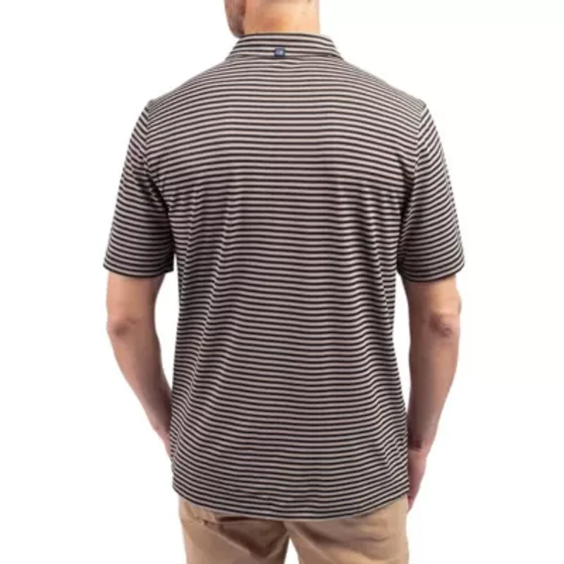 Stanford Cardinal NCAA Virtue Eco Pique Stripe Recycled DryTec Polo