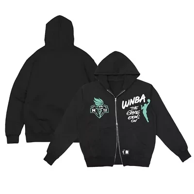 WNBA Unisex New York Liberty Double-Zip Hoodie