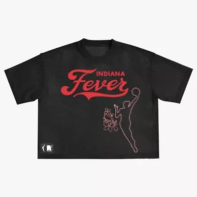WNBA Unisex Indiana Fever Oversized Mesh Boxy Top