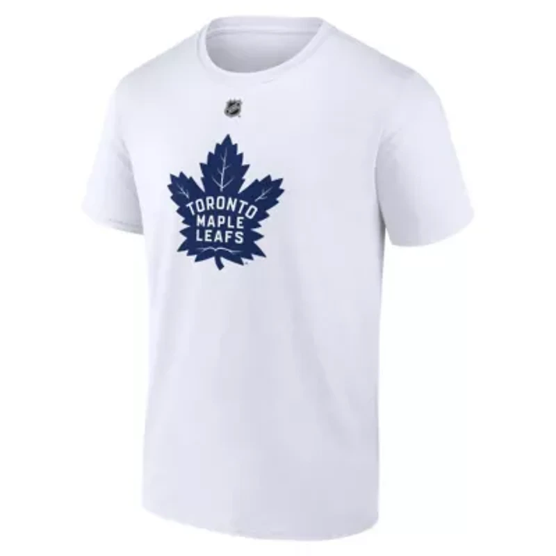 NHL Fanatics Auston Matthews Toronto Maple Leafs Authentic Stack Name & Number T-Shirt