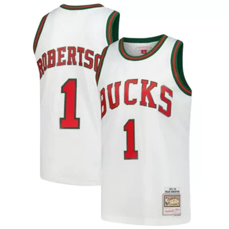NBA Oscar Robertson Milwaukee Bucks Hardwood Classics Swingman Jersey