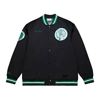 NBA Larry Bird Boston Celtics Legends Full-Snap Satin Jacket