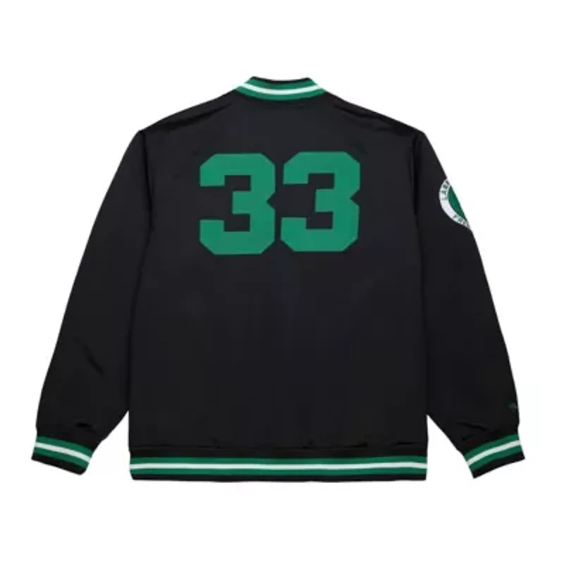 NBA Larry Bird Boston Celtics Legends Full-Snap Satin Jacket