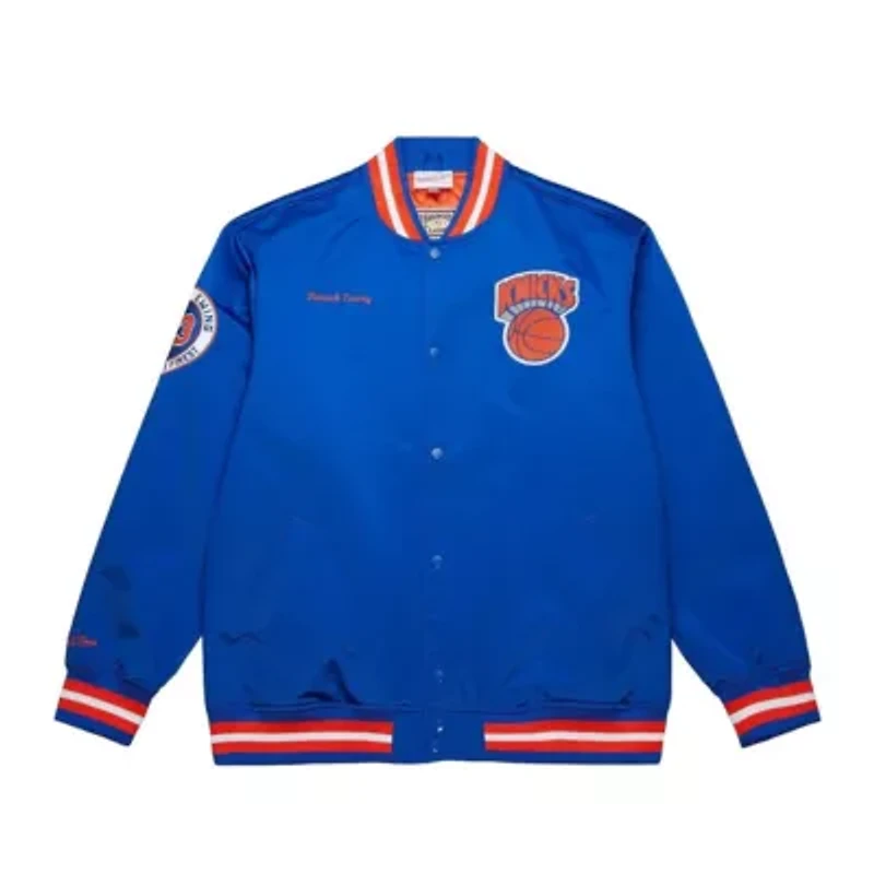 NBA Patrick Ewing New York Knicks Legends Full-Snap Satin Jacket