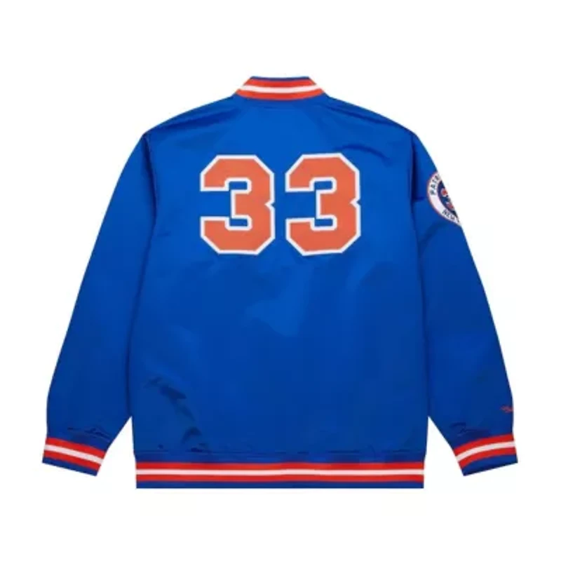 NBA Patrick Ewing New York Knicks Legends Full-Snap Satin Jacket
