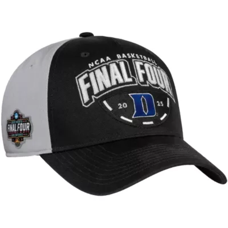 Duke Blue Devils NCAA Nike Black/Gray Duke Devils 2025 NCAA Basketball Tournament March Madness Final Four Regional s Locker Room Adjustable Hat