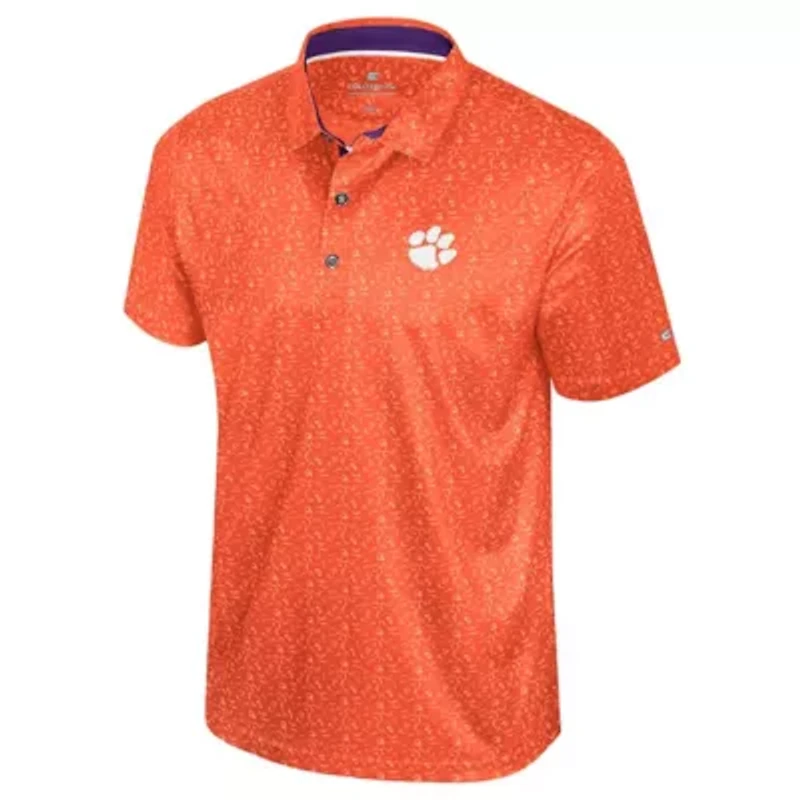 NCAA Clemson Tigers Football Print Polo