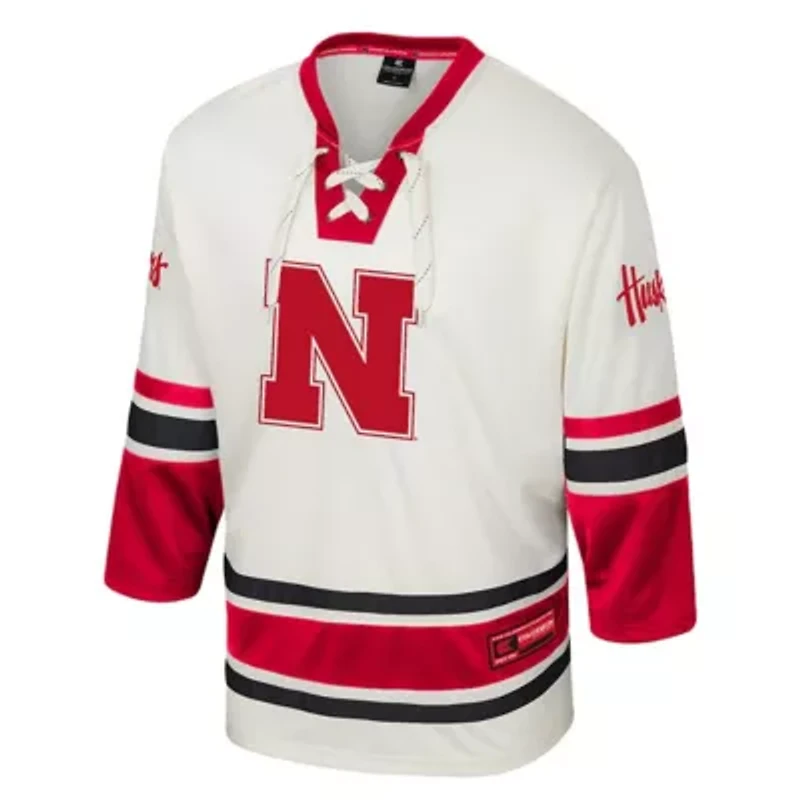 NCAA Nebraska Huskers Puck Proud Fashion Hockey Jersey