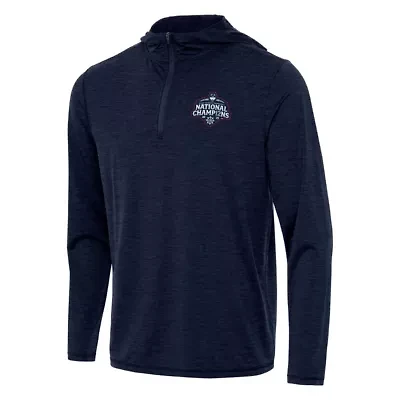 Connecticut Huskies NCAA UConn 2025 Basketball National s Tidy Quarter-Zip Hoodie