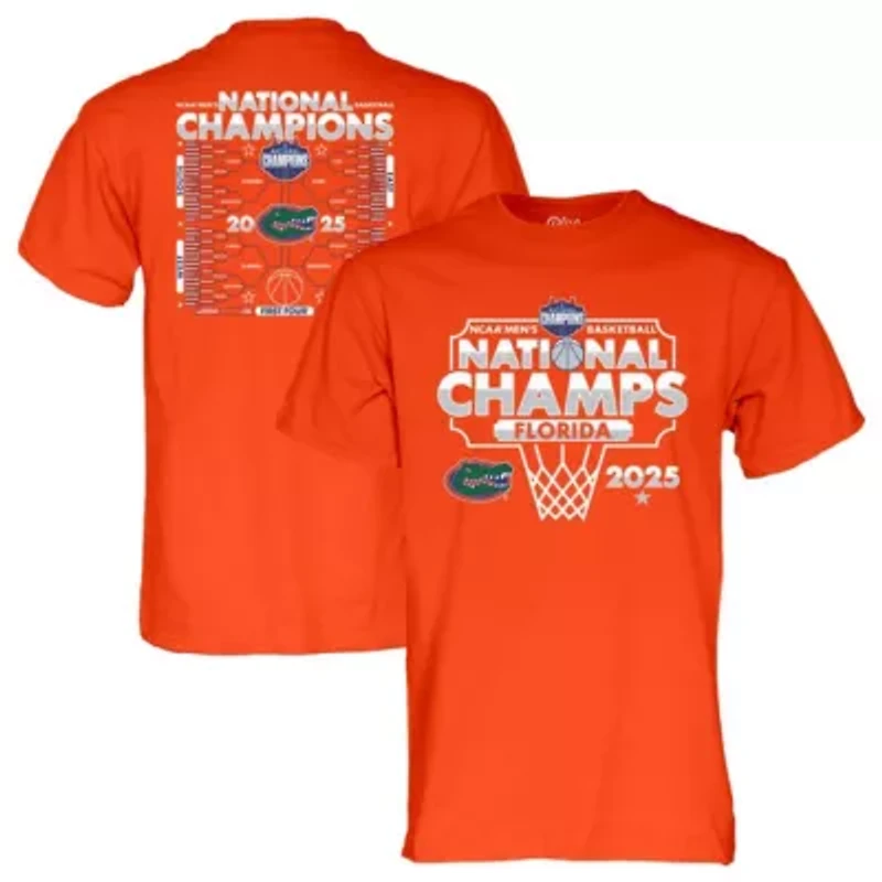 NCAA Florida Gators 2025 Basketball National s Bracket T-Shirt