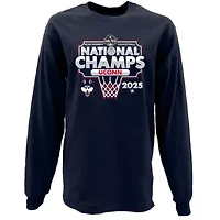 Connecticut Huskies NCAA UConn 2025 Basketball National s Bracket Long Sleeve T-Shirt