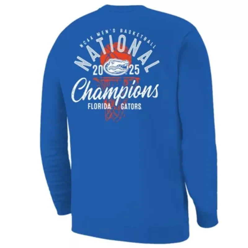 NCAA Florida Gators 2025 Basketball National s Overlay Pullover Sweatshirt