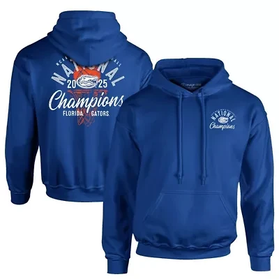 NCAA Florida Gators 2025 Basketball National s Overlay Pullover Hoodie